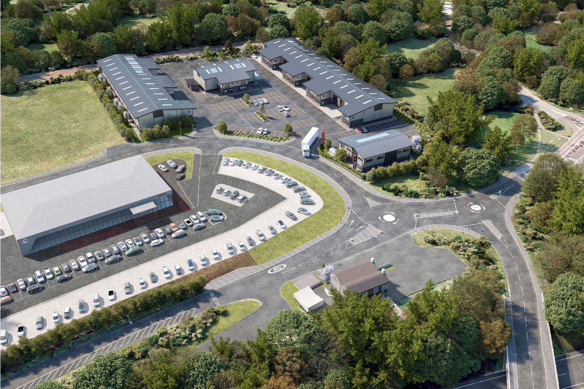 Redruth Enterprise Park aerial